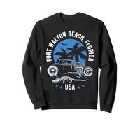 Diseño Hotrod de Fort Walton Beach Florida Sunset Sudadera