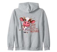 Diseño humorístico de Vaca Que Mantiene tu desorden lejos Sudadera con Capucha