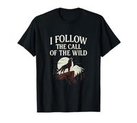 Diseño I Follow The Call of The Wild Wolf Howling Camiseta