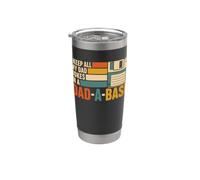 Diseño I Keep All My Dad Jokes In A Dad-A-Base Vaso térmico de acero inoxidable de doble pared