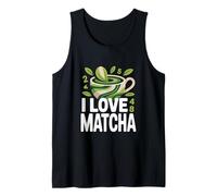 Diseño I Love Matcha Green Tea Lovers Camiseta sin Mangas