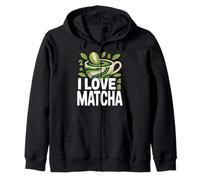 Diseño I Love Matcha Green Tea Lovers Sudadera con Capucha