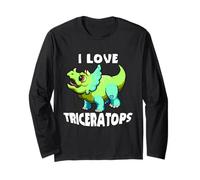 Diseño I Love Triceratops (bebé) Manga Larga