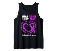 Diseño I Wear Purple For My Mom - Concientización sobre el Alzheimer Camiseta sin Mangas
