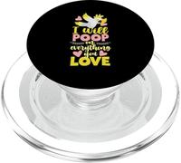 Diseño "I Will Poop On Everything I Love Parrot PopSockets PopGrip para MagSafe