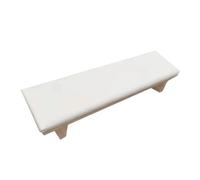 Diseño inclinable, almohada de mano biselada, soporte for ahorrar espacio, cojín for reposabrazos, accesorios arte suave para Diseño de Salón(WHITE)