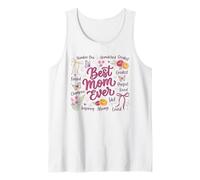 Diseño inigualable de Mariposas Florales de la Mejor Madre Camiseta sin Mangas