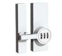 Diseño innovador que cumple con la seguridad para el baño con cerradura de contraseña con mecanismo de perno para mayor tranquilidad (blanco)