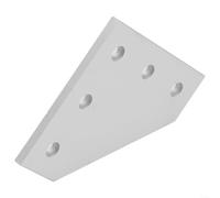 Diseño innovador que une dos piezas del perfil para 2020 con esta práctica herramienta de soporte de ángulo de esquina (plata)