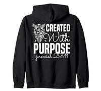 Diseño Inspirador con Propósito Jeremías 29:11 Sudadera con Capucha