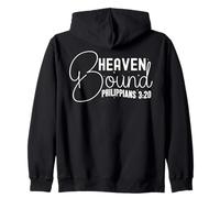 Diseño Inspirador de Fe: Camino al Cielo Filipenses 3:20 Sudadera con Capucha
