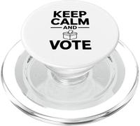Diseño Inspirador para el día de Las Elecciones Keep Calm and Vote PopSockets PopGrip para MagSafe