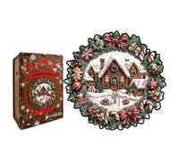 | Diseño Interactivo De Corona Navideña | Navideño De Madera con Corona | Obras De Arte Vibrantes para Hombres, Mujeres, Niños, Adolescentes, Marido, Hijo, Hija, Familia.