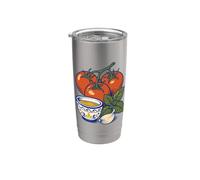 Diseño italiano de la cocina del ajo del aceite de oliva de la albahaca Vaso térmico de acero inoxidable de doble pared