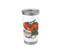 Diseño italiano de la cocina del ajo del aceite de oliva de la albahaca Vaso térmico de acero inoxidable de doble pared