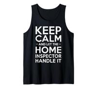 Diseño Keep Calm Home Inspector Camiseta sin Mangas