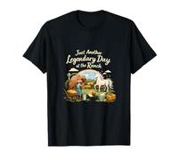 Diseño Legendario de Day Ranch Unicorn Wrangler Camiseta
