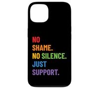 Diseño LGBTQ Ally Pride - No Shame No Silence Just Support Carcasa para iPhone 13