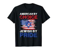 Diseño Llamativo de American by Choice Jewish by Pride Camiseta