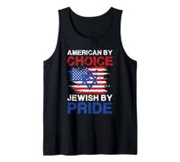 Diseño Llamativo de American by Choice Jewish by Pride Camiseta sin Mangas