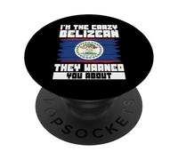 Diseño Llamativo de la Bandera de Belice PopSockets PopGrip Adhesivo