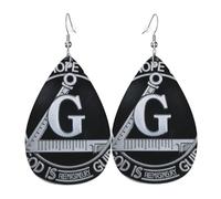 Diseño Masónico De Fe, Esperanza Y Caridad De Freemasonrukt Mujer Pendiente De Gancho Ligeros Pendientes Llamativos Pendientes Colgantes Para Uso Diario Boda Fiesta