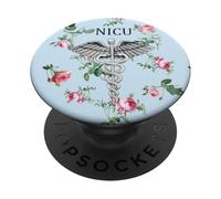 Diseño médico de la UCIN con Rosas PopSockets PopGrip Adhesivo