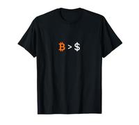 Diseño Minimalista de Bitcoin más Que el dólar Camiseta