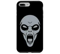 Diseño Minimalista de Ciencia ficción Extraterrestre Gris Cabeza alienígena Carcasa para iPhone 7 Plus/8 Plus