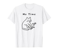 Diseño minimalista de Yoga Cat - Chill Out Time Camiseta