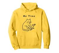 Diseño minimalista de Yoga Cat - Chill Out Time Sudadera con Capucha