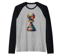 Diseño Moderno de Camisa de ajedrez para Grandes Maestros y Entrenadores Camiseta Manga Raglan