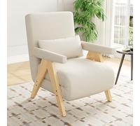 Diseño moderno: sillón convertible 3 en 1 con función dormir, sofá cama convertible, silla plegable tapizada, asiento tapizado, sillón, cama individual, adecuado para sala de estar, dormitorio, ofici