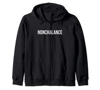 Diseño moderno sin chalance - Simple Word Trendy Nonchalance Sudadera con Capucha
