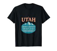 Diseño montañés Vintage de Utah Above & Beyond Salt Flats Camiseta