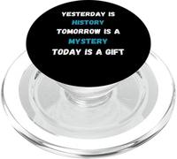 Diseño Motivacional con Citas Inspiradoras Today Is A Blessing PopSockets PopGrip para MagSafe