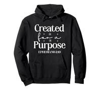 Diseño Motivacional Creado con un Propósito EPHESIOS 2:10 Sudadera con Capucha