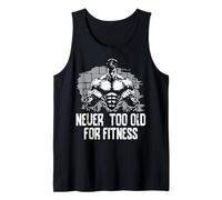 Diseño motivacional Never Too Old for Fitness Camiseta sin Mangas