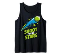 Diseño Motivacional Shoot For The Stars Camiseta sin Mangas