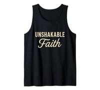 Diseño motivacional simple inspirador de fe inquebrantable Camiseta sin Mangas