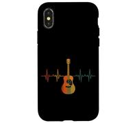Diseño Musical de línea de latidos de Guitarra Carcasa para iPhone X/XS