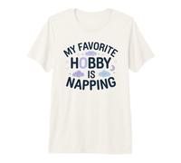 Diseño My Favorite Hobby Is Napping Sleep Lover Camiseta Premium