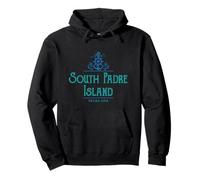 Diseño náutico de South Padre Island Texas Sudadera con Capucha