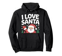 Diseño navideño con la canción «I Love Santa Claus» Sudadera con Capucha