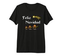 Diseño Navideño con Regalos Reyes Magos Feliz Navidad Camiseta Premium