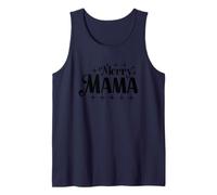 Diseño navideño de Feliz Mamá Camiseta sin Mangas