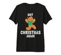Diseño navideño Divertido de Not Christmas Again Sad Cookie Camiseta Premium