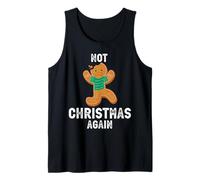 Diseño navideño Divertido de Not Christmas Again Sad Cookie Camiseta sin Mangas