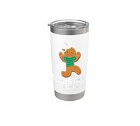 Diseño navideño divertido de Not Christmas Again Sad Cookie Vaso térmico de acero inoxidable de doble pared