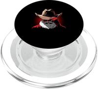 Diseño navideño gótico de Papá Noel Cowboy Outlaw PopSockets PopGrip para MagSafe